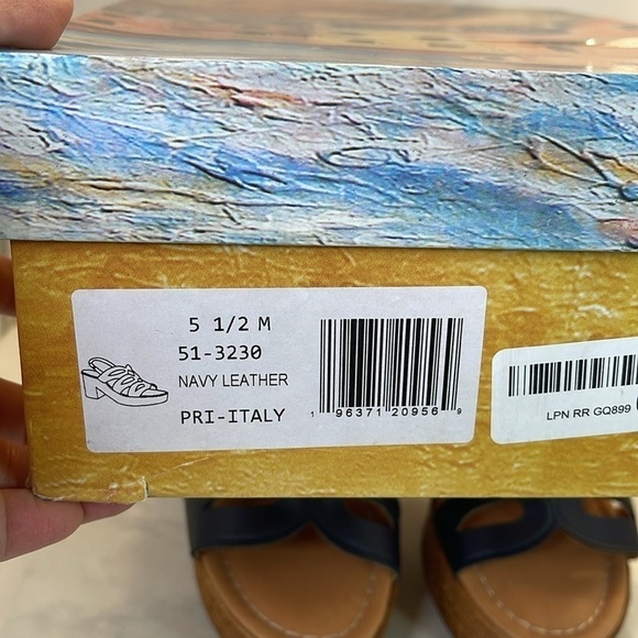 Bella Vita Women's Pri-Italy Heeled Sandal Color:Navy 5.5M - Picture 11 of 12